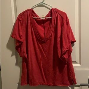 Loose Free People red T-Shirt!
